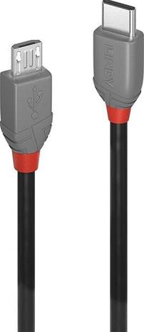 Lindy Anthra Line - USB-C cable - 24 pin USB-C to Micro-USB Type B - 3 m