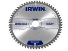 Pöyrösahantetä alumiinille Irwin; 216x2,5x30,0 mm; Z60; -6°