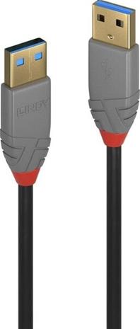 Lindy Anthra Line - USB cable - USB Type A to USB Type A - 1 m