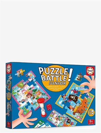 EDUCA Educa Puzzle Battle Junior - Animals - MUTI - One Size