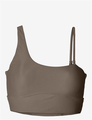 RETHINKIT STUDIOS Bikini Top One Shoulder Bay - WALNUT - XS