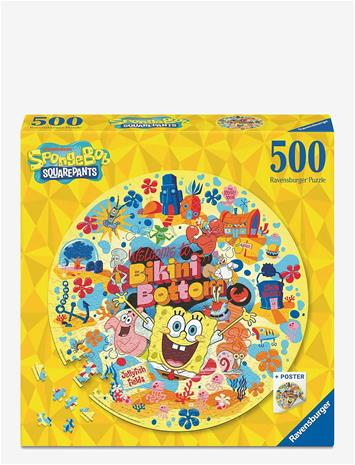 RAVENSBURGER Sponge Bob 500P Round - MULTI COLOURED - One Size