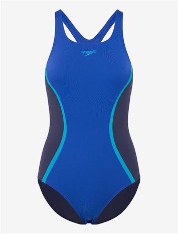 SPEEDO Solid Splice Medalist One Piece - DEEP SAPPHIRE/PEACOAT - 38
