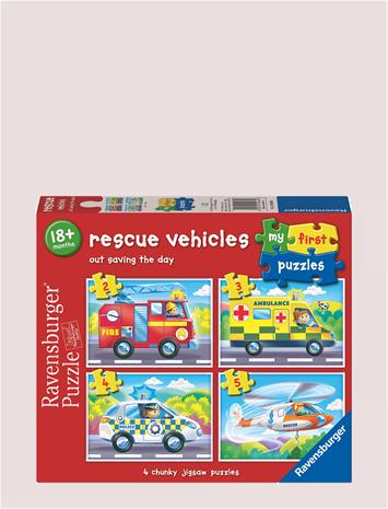 Ravensburger Hälytysajoneuvot Palapeli 4-in-1
