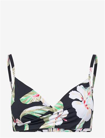 ROXY Pt Essentials Wrap Bra - ANTHRACITE SPRING CHARMING - L