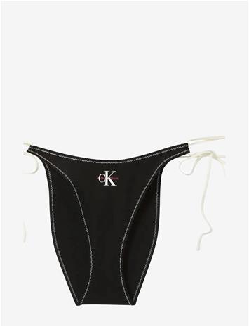CALVIN KLEIN Side Tie Bottom - BLACK - M