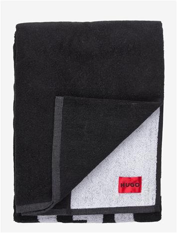 HUGO Stacked Logo_Towel - BLACK - One Size – kuva 2/2