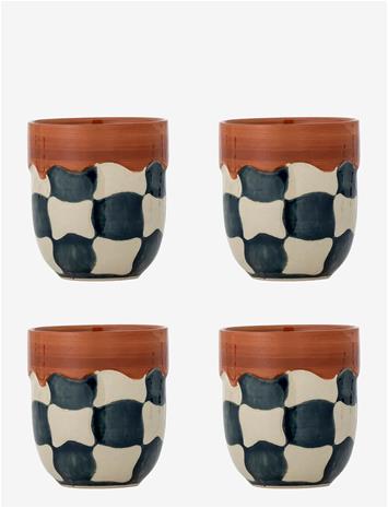 BLOOMINGVILLE Check Cup - BLUE - 37.5 CL