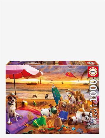 EDUCA Educa 1000 Dogs Playing At The Beach - MUTI - One Size