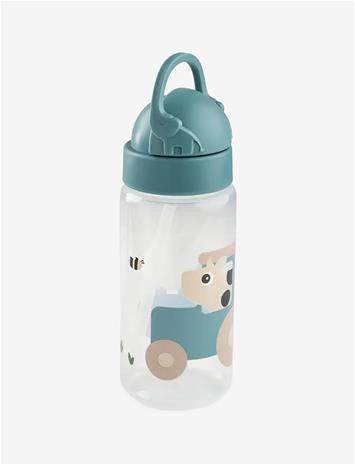 Done by Deer - Straw bottle - Tiny farm Blue - 350 ml