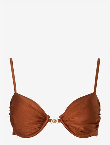 MALINA Tovere Draped Bikini Top - RUST - M