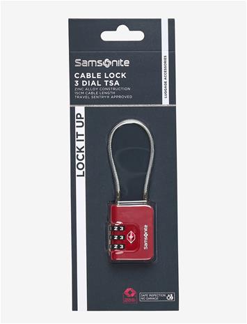 SAMSONITE Cablelock 3 Dial Tsa - RED - One Size