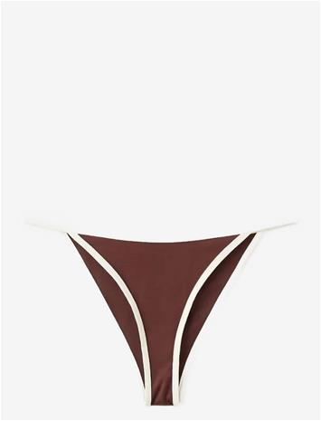 Mango Bikini Bottom With Contrasting Trims - Brown - L – kuva 3/4