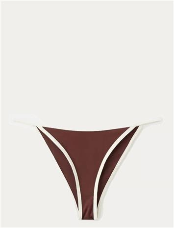 Mango Bikini Bottom With Contrasting Trims - Brown - L – kuva 4/4