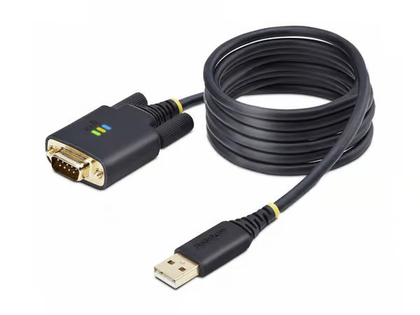 StarTech.com 6.6ft (2m) USB to Serial Adapter Cable COM Retention RS232 - USB / serial cable - USB to DB-9 - 2 m