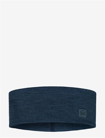 BUFF Merino Wide Headband - SOLID NIGHT BLUE - One Size