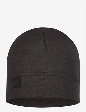 BUFF Hw Merino Wool Beanie - SOLID BLACK - One Size