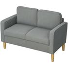 Sohva Homcom 117x63x79cm, harmaa/vaaleanruskea