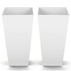 Ulkoruukkusetti VEVOR F3366W-WT, 2 kpl, Valkoiset, 32,5 × 66,5 × 32,5 cm