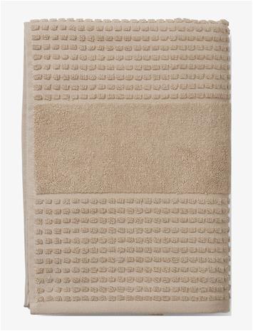 Juna Check Håndklæde - Beige - 70X140CM