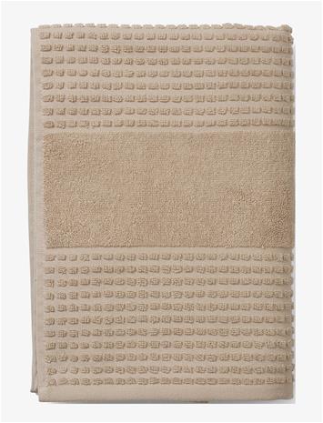 Juna Check Håndklæde - Beige - 70X140CM
