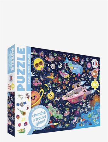 AUZOU Puzzle 100 Pcs - Seek & Find - Space - MULTI - One Size