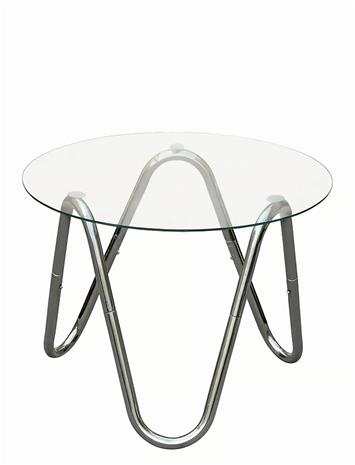 Leitmotiv Side Tabel Ventana Round - Silver - Ø 50 CM