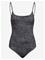 WEEKDAY Printed Swimsuit - BLACK - S – kuva 2