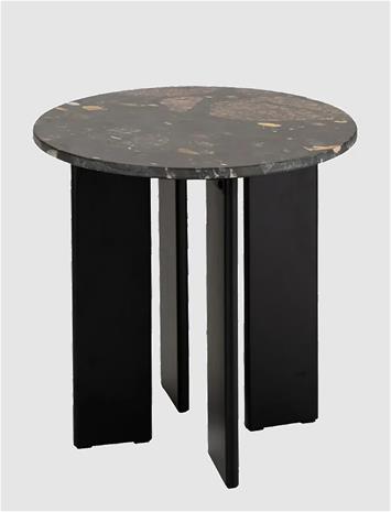 J-Line Sid Tab Mathilde Marb Bla/Pea - Black - Ø 50 CM