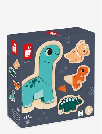 JANOD Puzzle - 4 Progressive - Dino - MULIT - One Size