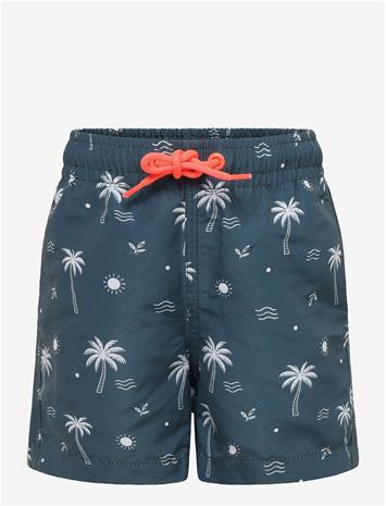MANGO Palm Trees Print Swimsuit Trunks - DARK BLUE - 116 – kuva 2/2