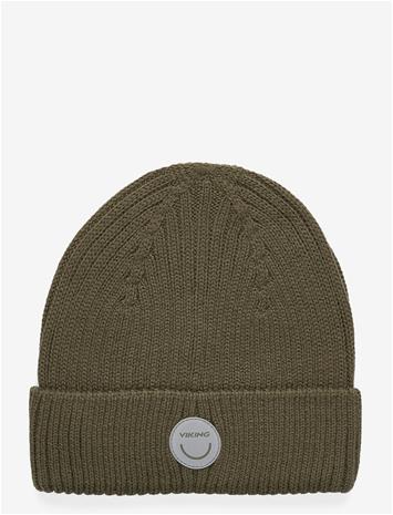 VIKING Play Wool Rib Beanie - OLIVE - 54/56