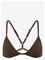 MONKI Crossback Triangle Bikini Top - BROWN DARK - S – kuva 2