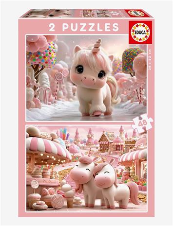 Educa Palapeli Sweet Unicorns 2x48 Palaa