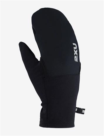 2XU Ignition Shield Mittens - BLACK/ BLACK REFLECTIVE - L