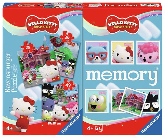 Ravensburger Hello Kitty Palapeli 3-in-1 + Muistipeli – kuva 7/8