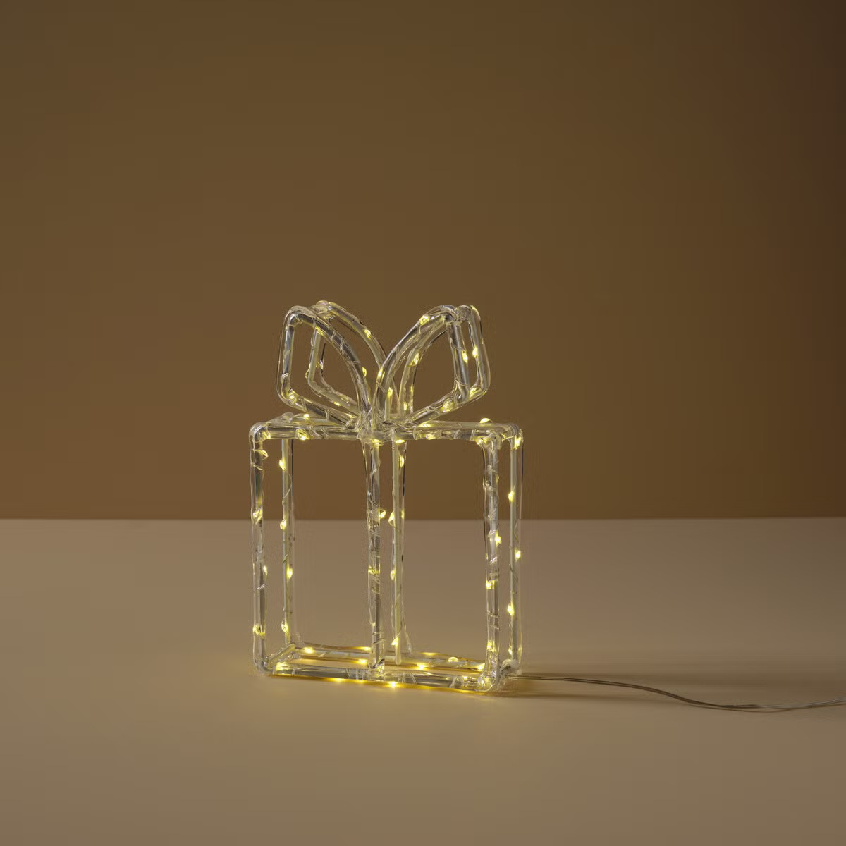 Valokoriste lahjapaketti LED lämpimän valkoinen 22,5 cm Northlight