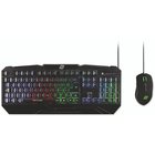 MediaRange MRGS102 näppäimistö Sisältää hiiren Pelaaminen USB QWERTZ Saksa Musta