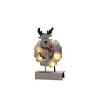 Konstsmide Wood/Cotton Moose 3266-210