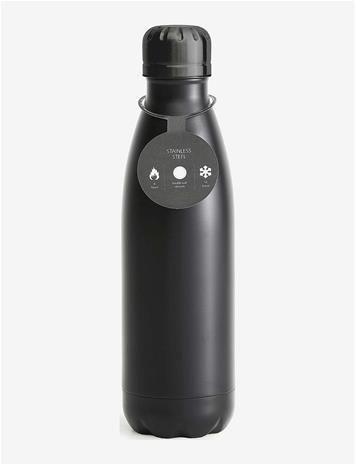 SAGAFORM Olle Steel Bottle - BLACK - 50 cl