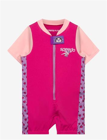 SPEEDO Printed Float Suit - PINK/PURPLE - 116