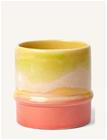Kähler Poppery Krus 36 Cl Yellow/Apple Green/Pink - Multi/patterned - 36 CL
