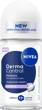 NIVEA Antiperspirant Deo Derma Control Restore Sensitive Roll On - 50 ml