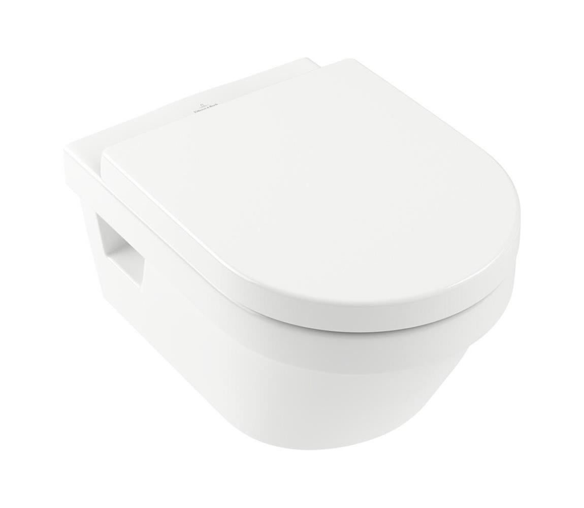 Villeroy & Boch 5684HR01 - Seinään asennettava WC-istuin istuinkannella ARCHITECTURA keramiikka/valkoinen