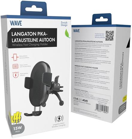Wave Qi 15W Wireless Charging Car Mount – kuva 5/5