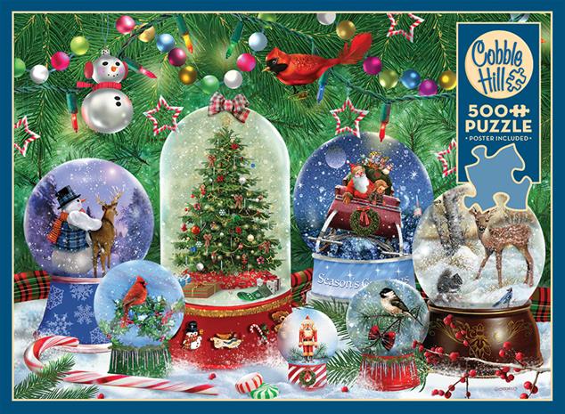 Palapelit Snow Globes 500 palaa, Cobble Hill