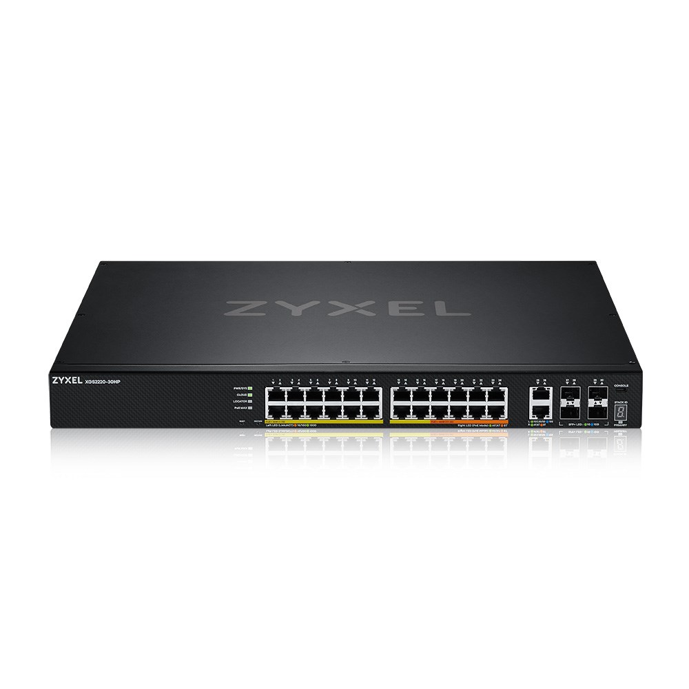 Zyxel XGS2220-30HP Managed L3 GbE PoE musta