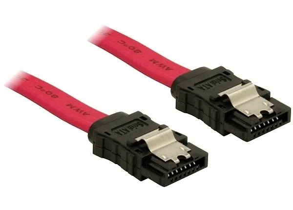 DeLOCK SATA Cable - 0.5m SATA-kaapeli 0,5 m Punainen 84302