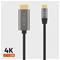 FIXED USB-C to HDMI 4K/60 Hz USB 3.1 Gen2 cable 2m - Black – kuva 2