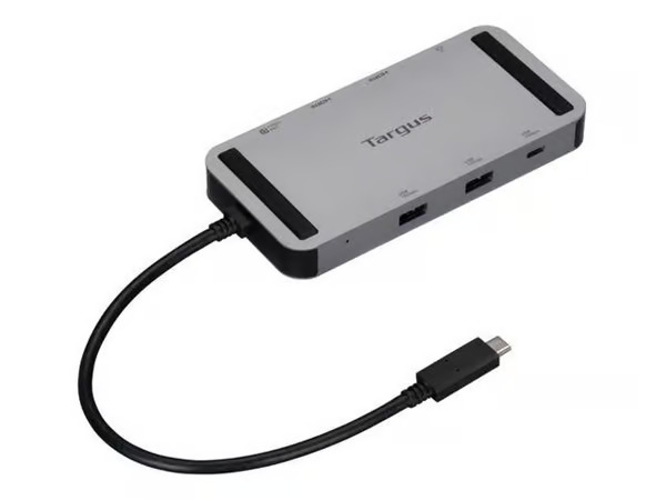 Targus DOCK429GL laptop dock/port replicator Wired USB4 Silver